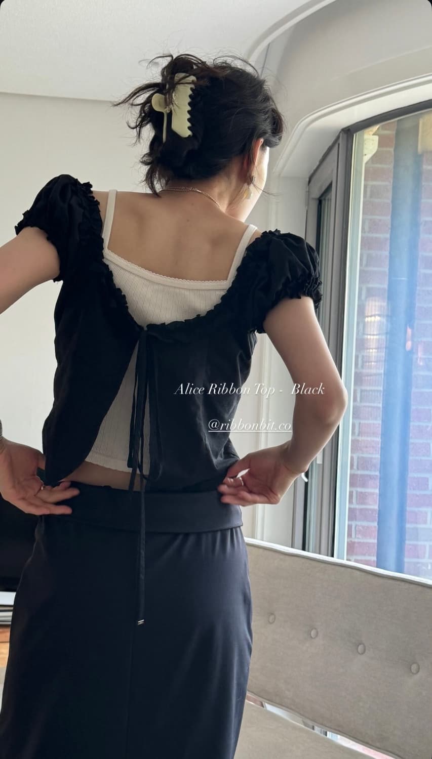 리본빛 앨리스 리본 탑 ribbonbit Alice ribbon top 상품이미지1