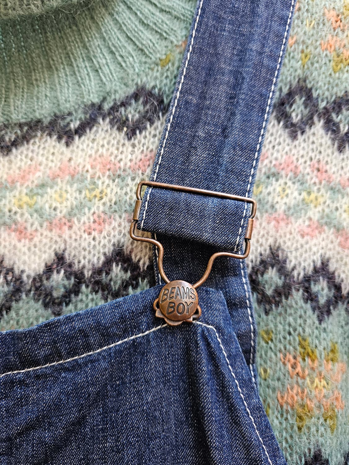 BeamsBoy 오버롤 청치마 상품이미지5