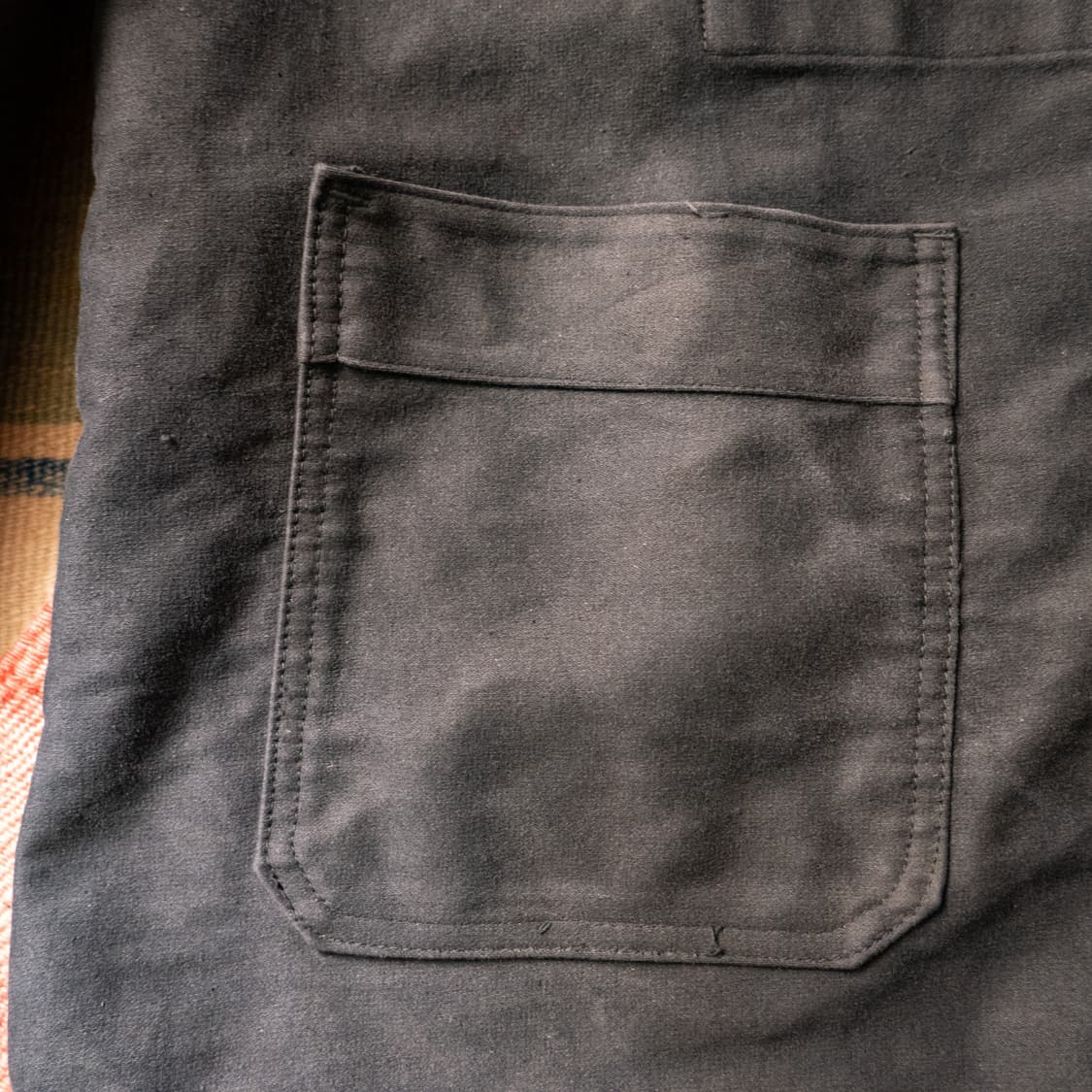 [Rare] 50s French Black moleskin jacket 상품이미지5