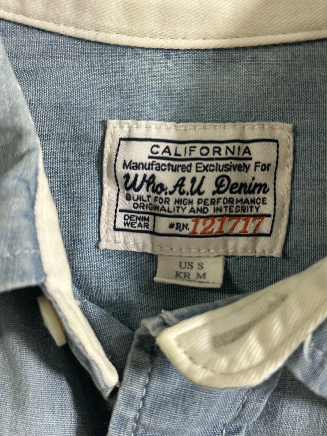 WHO.A.U 데님 셔츠 /036 상품이미지4