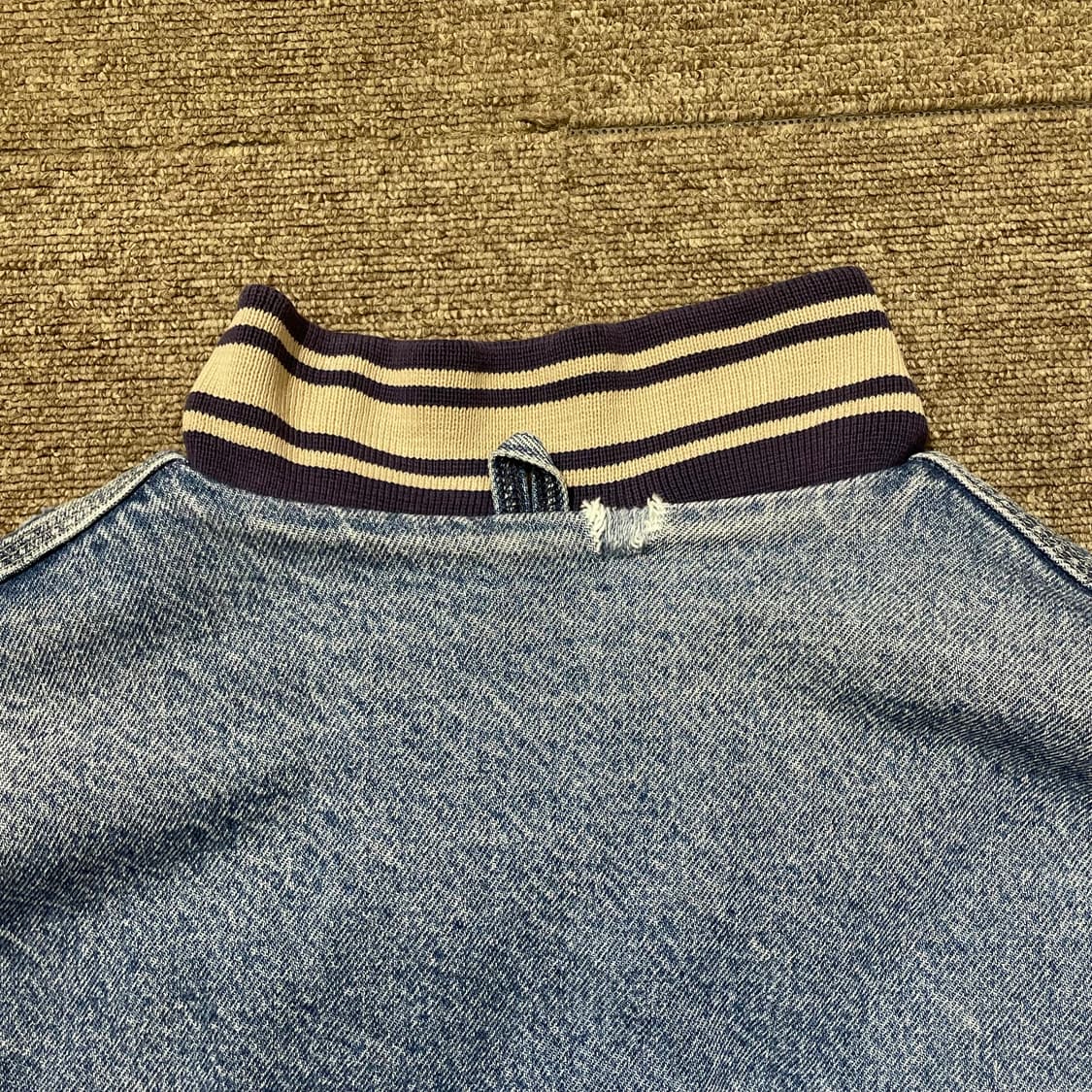 (M) Carhartt 칼하트 데님 바시티 자켓 상품이미지8