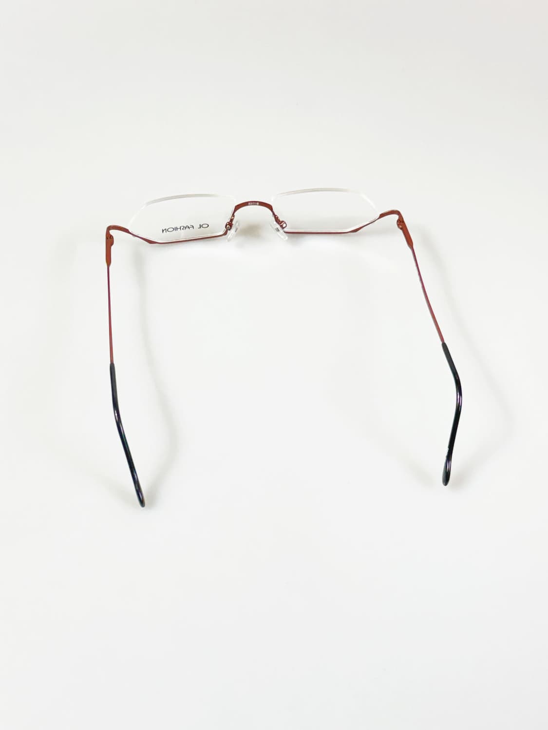 OL FASHION 티타늄 언더림 스퀘어 프레임 빈티지 안경 상품이미지5