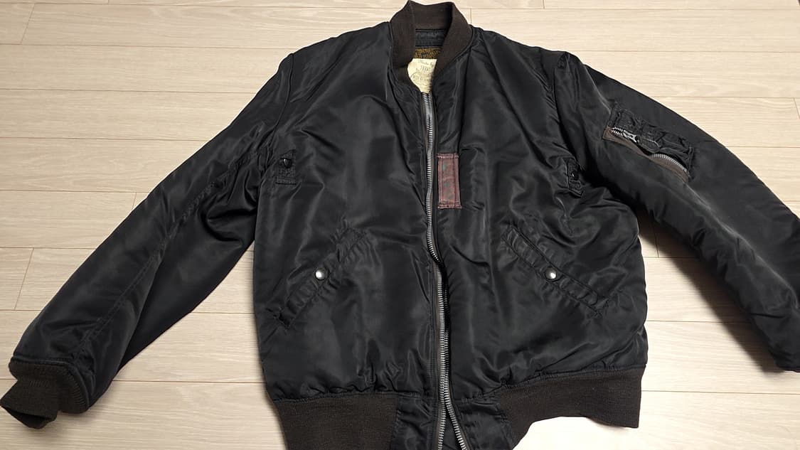 버즈릭슨 윌리엄깁슨 10주년 ma-1 블랙 상품이미지1