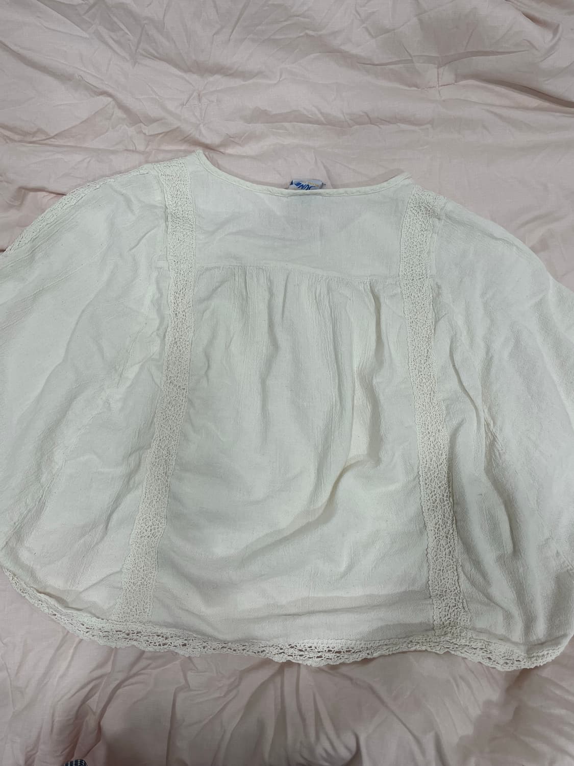 모리걸 아이보리 레이스 크로셰 케이프 상품이미지2