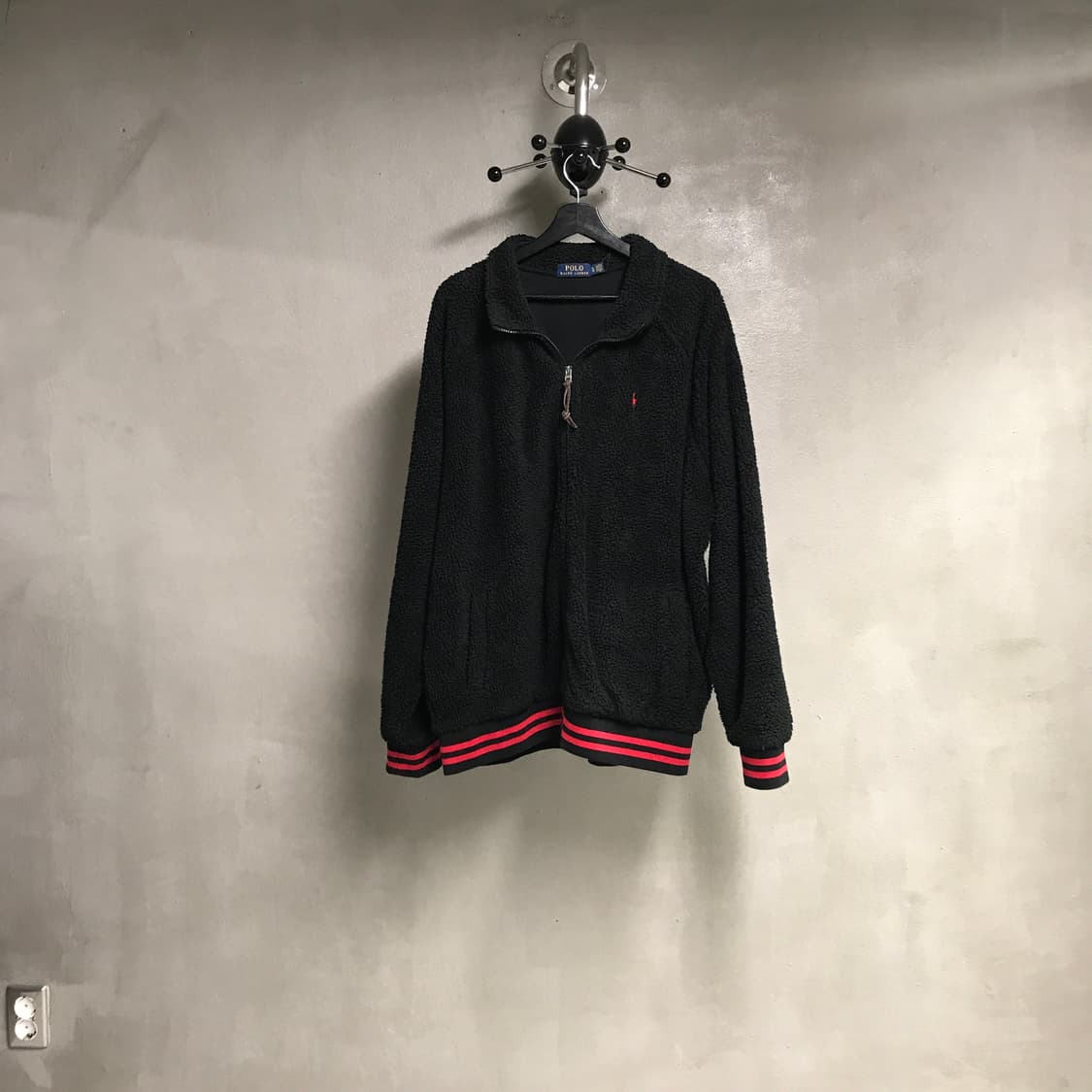 폴로 랄프로렌 플리스 자켓 블랙 XL 상품이미지1