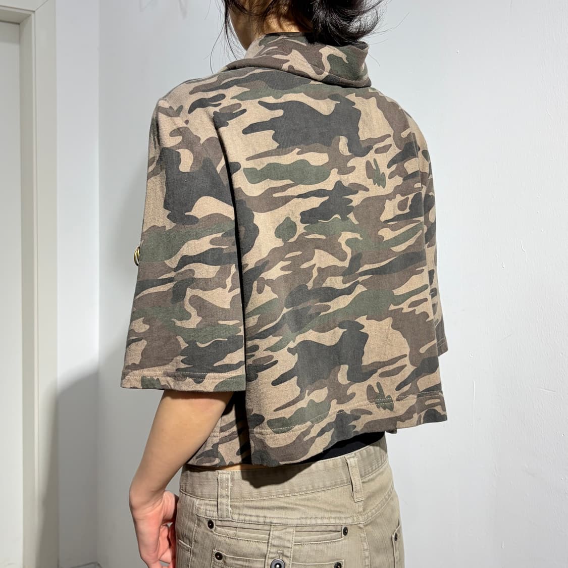 H.c.m.ii 카모 케이프 반팔자켓 상품이미지4