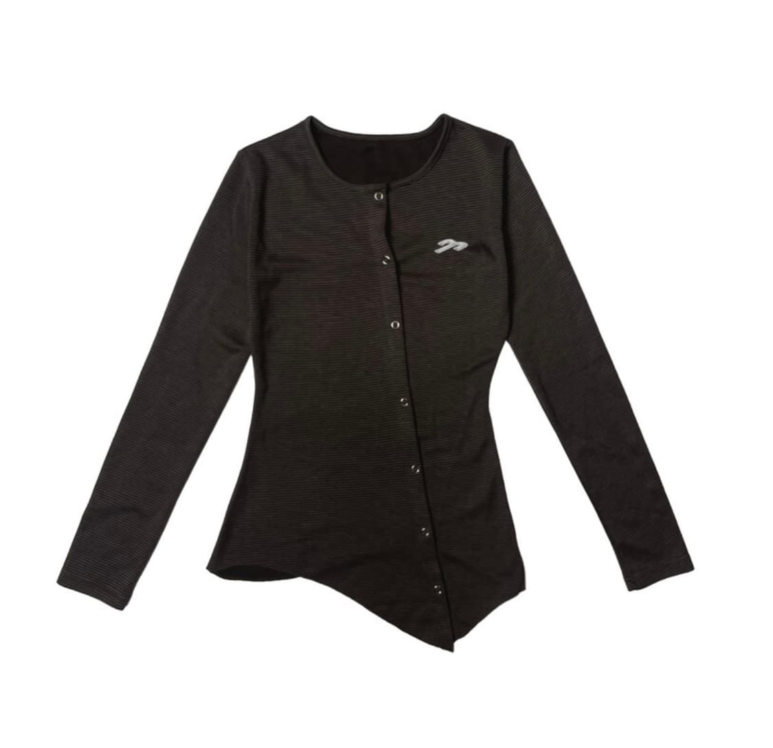 탄산마그네슘 사선 스트라이프 가디건 브라운 상품이미지1