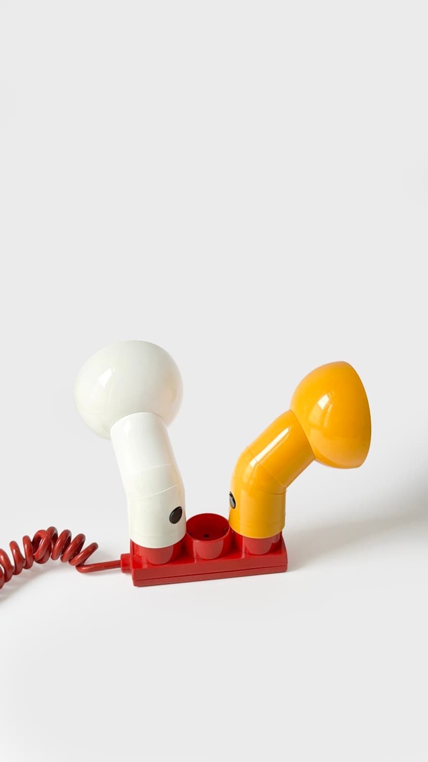 Vintage space age plug lamp─white 상품이미지1