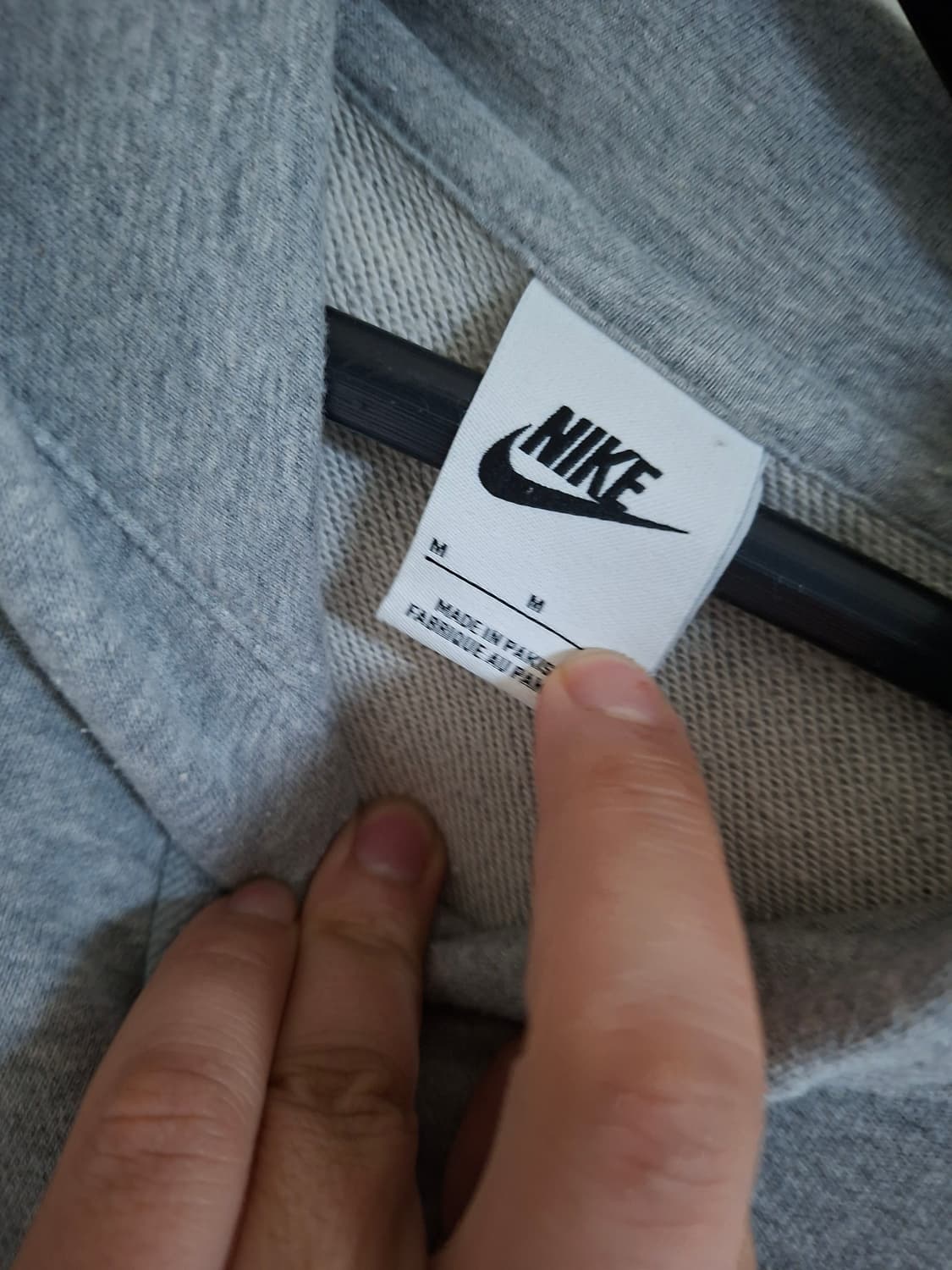 나이키 멀티로고 그레이 후디 M 상품이미지2