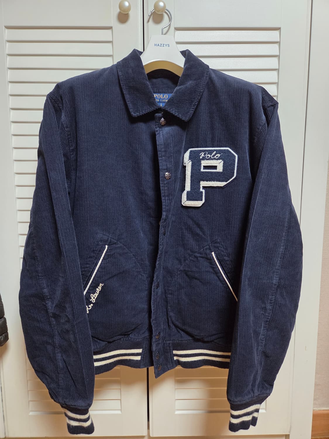 폴로 코듀로이 레터 자켓 L 상품이미지1