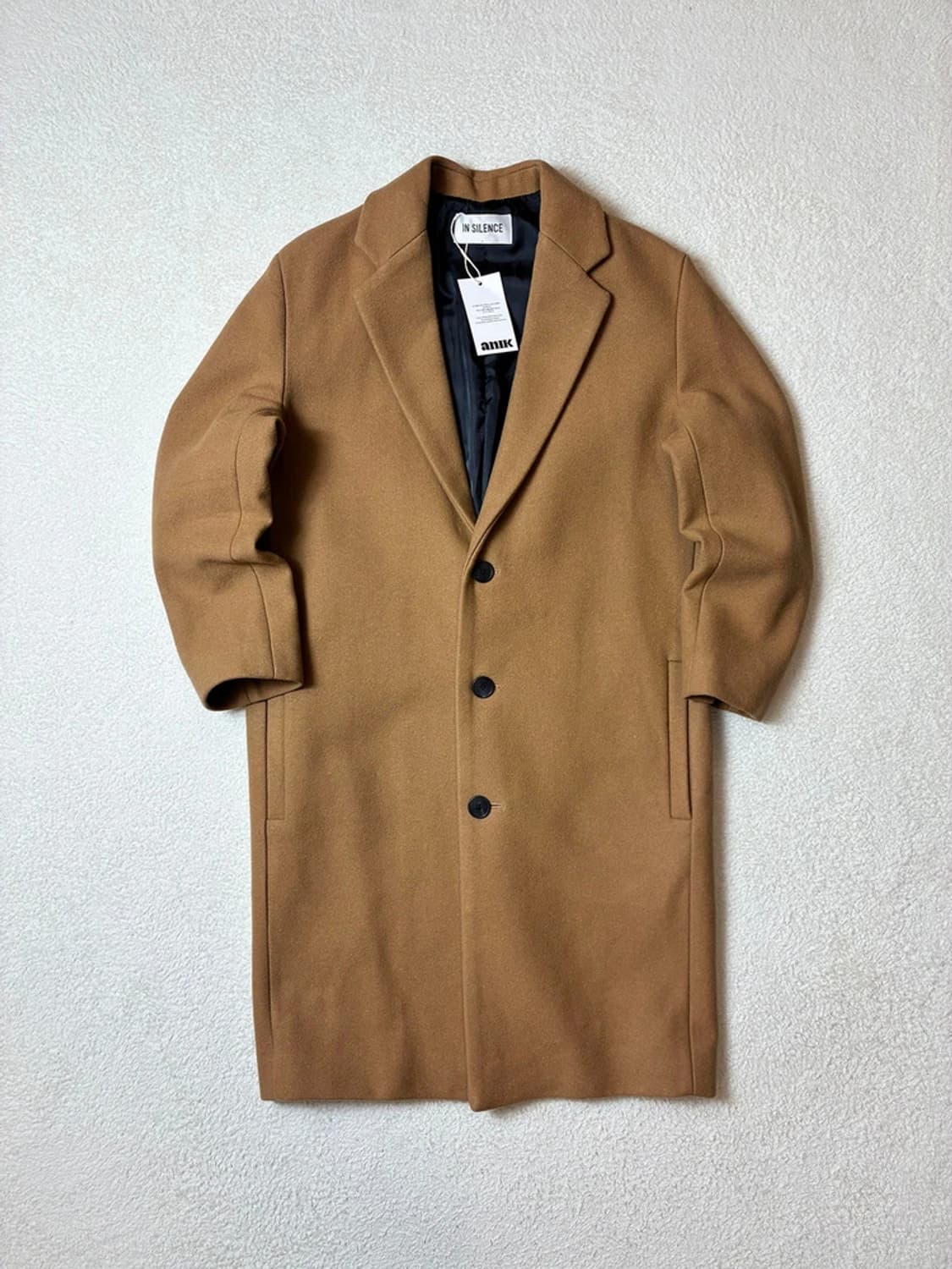 인사일런스 캐시미어블렌드 카멜 롱 코트 PN6337    상품이미지1