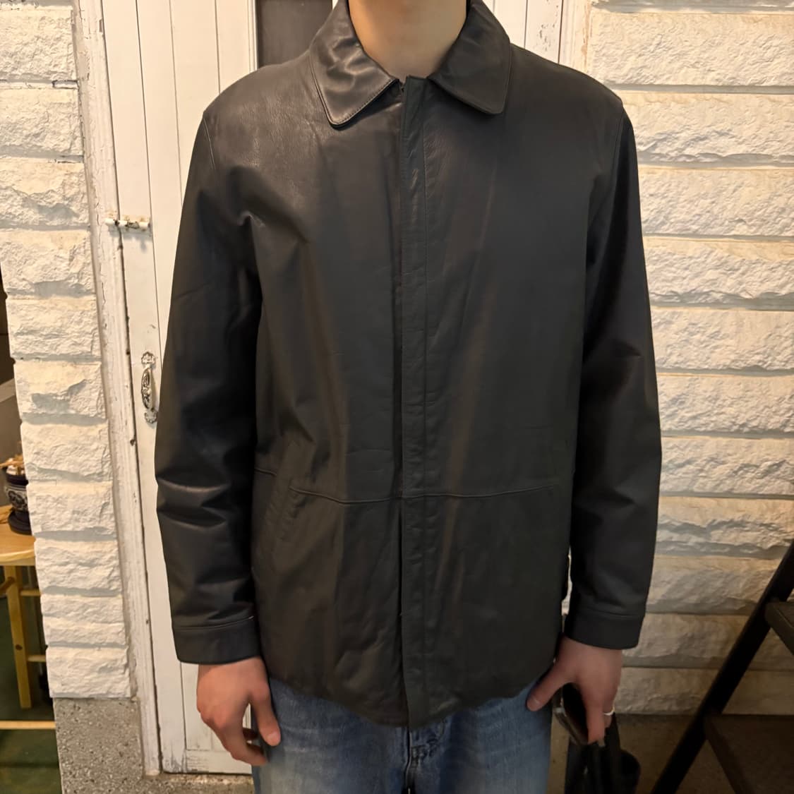 vtg cowhide carcoat 상품이미지4