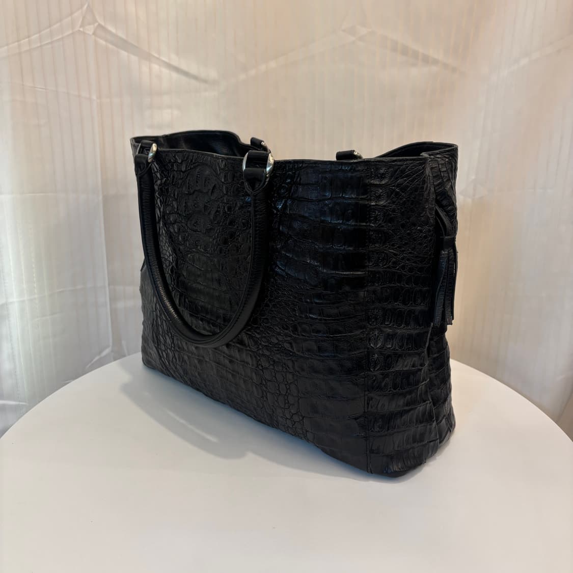 천연 악어가죽 토트백     상품이미지3