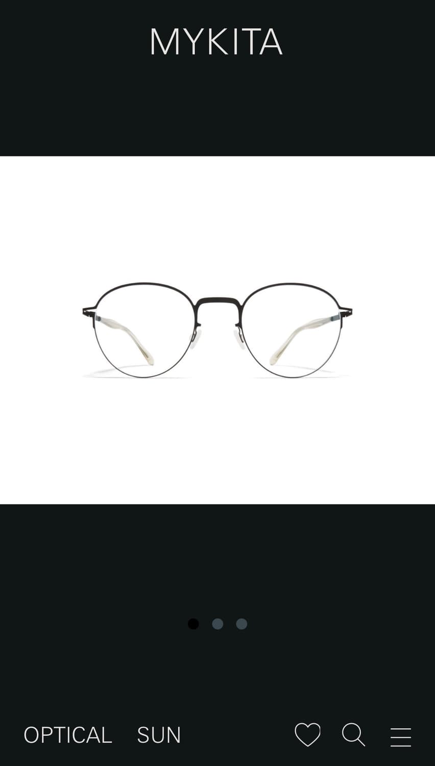 마이키타 테이트 풀박스 Mykita Tate black 상품이미지8