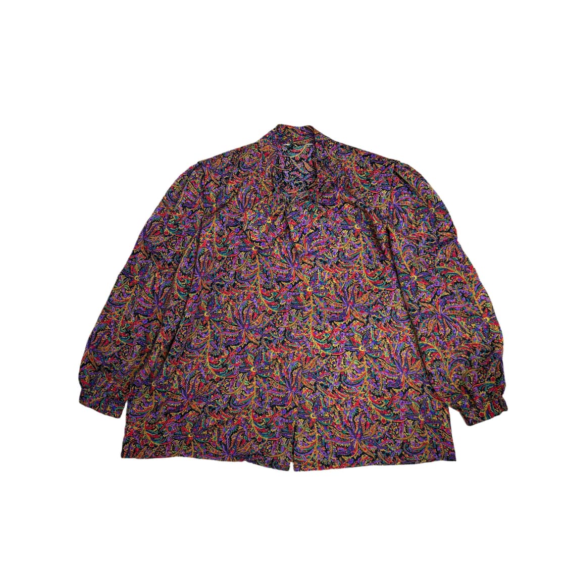 빈티지 리본 페이즐리 패턴 블라우스 상품이미지3