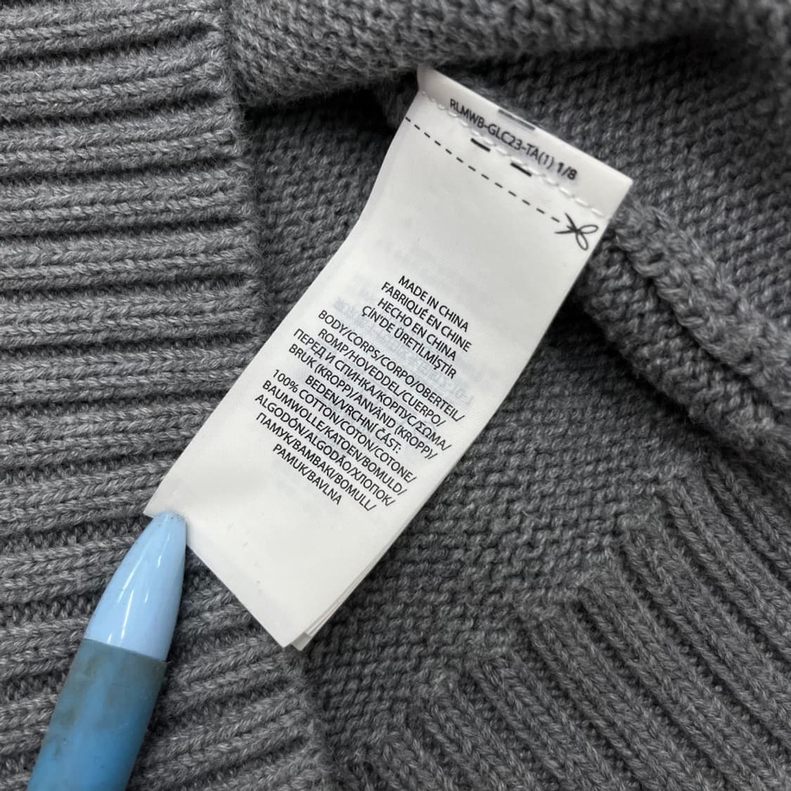 폴로 랄프로렌 딥그린 자수 차콜 니트 XL 상품이미지5