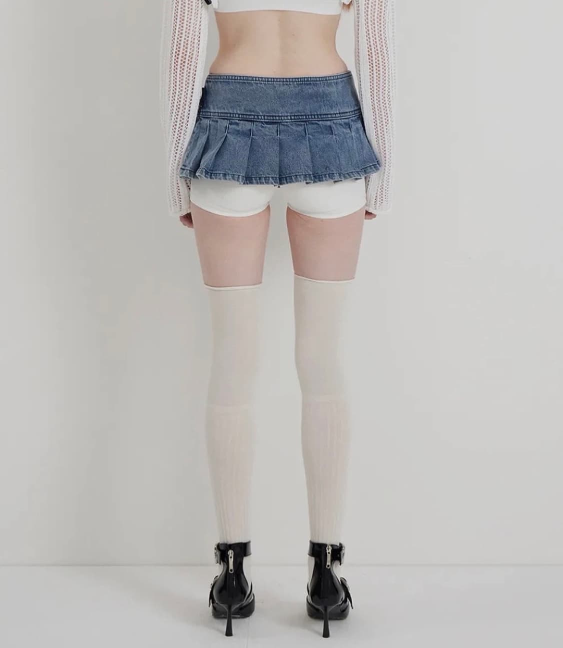 -ˋˏ 앤디아더 블루 맥시 턱 스커트 ˎˊ- 상품이미지4