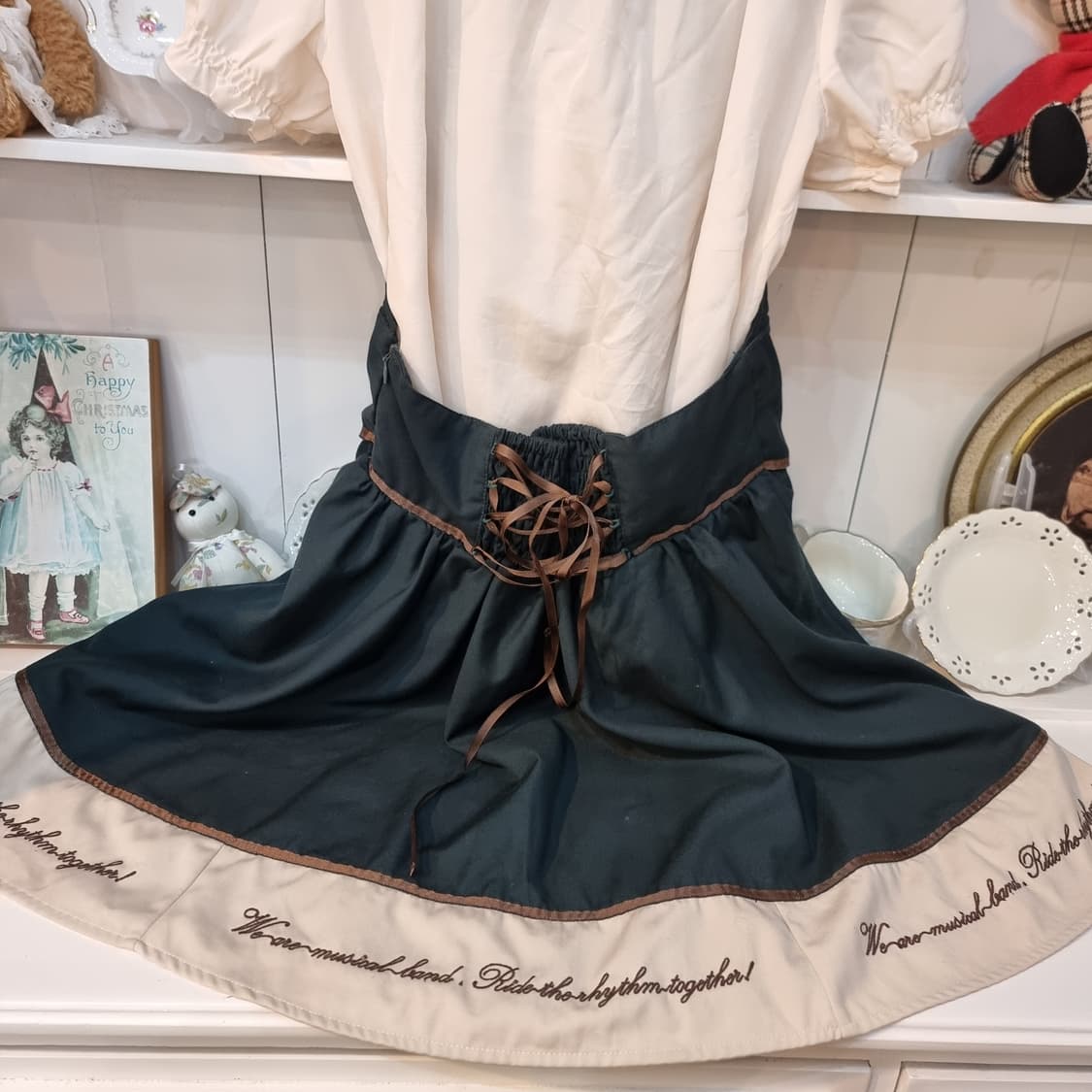 Amavel 아마벨 클래식 세일러 원피스 프릴 블라우스 SET 상품이미지3