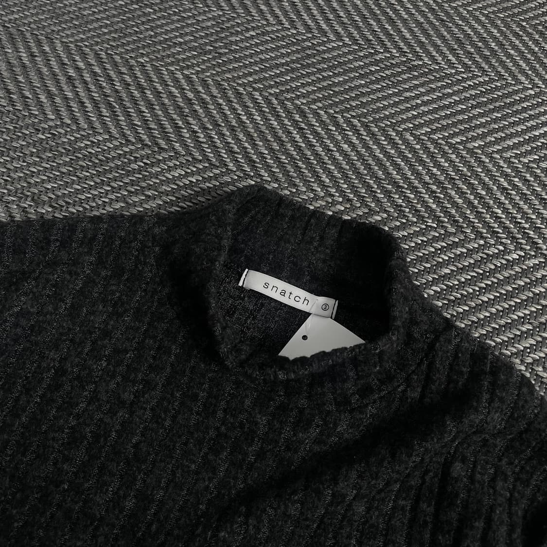 빈티지 골지 니트 챠콜 그레이o 3508 상품이미지5