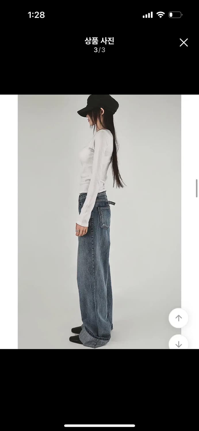 시크윈 버클팬츠 s 블랙업 무신사 에이블리  상품이미지3