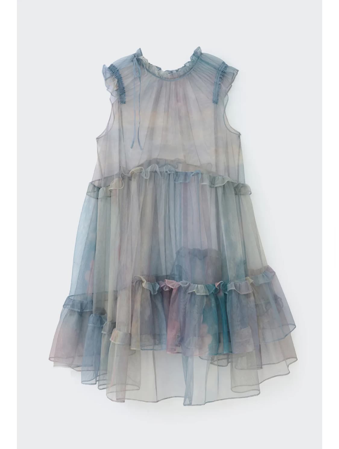 (코스모스) 메쉬 리본 프릴 드레스 - zinlloi X CSMS 상품이미지1