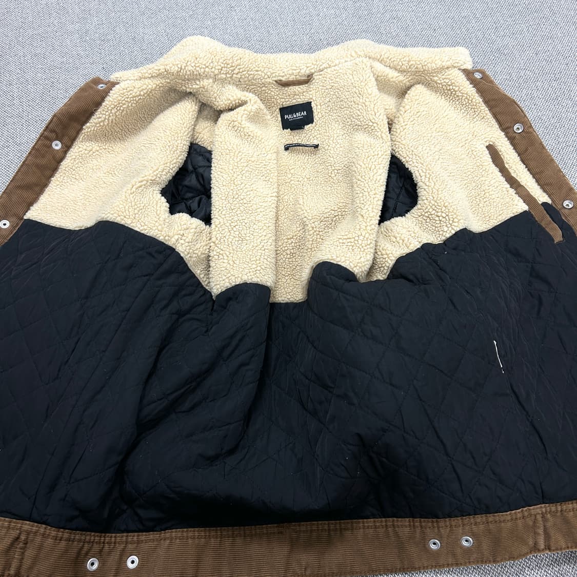 풀앤베어 코듀로이 쉐르파 자켓(M) 상품이미지6