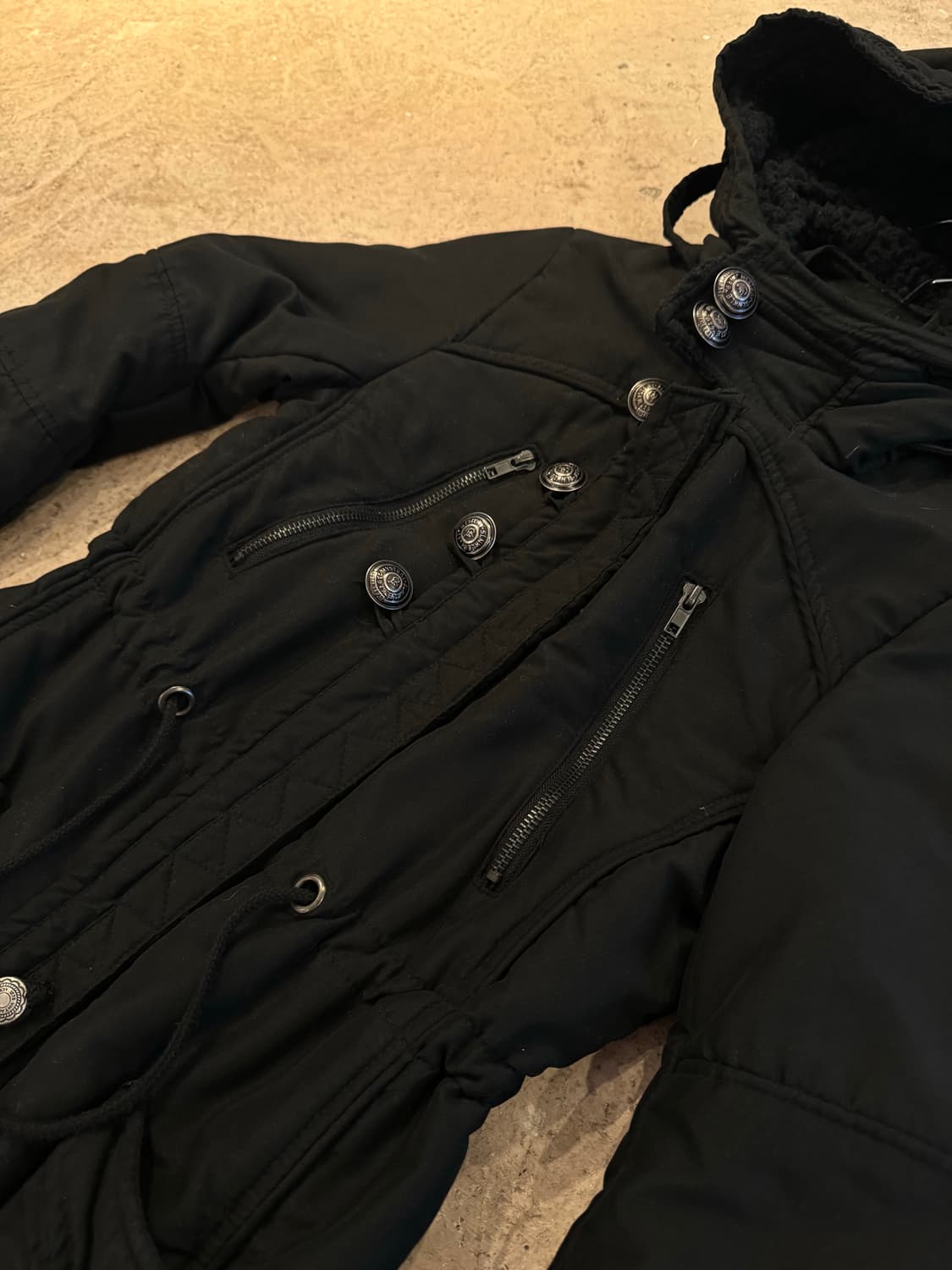 밀리터리 버튼 포인트 점퍼 상품이미지3