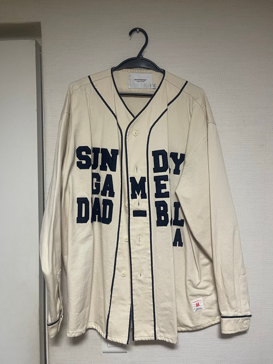 아웃스탠딩 베이스볼 져지 셔츠 m 상품이미지1