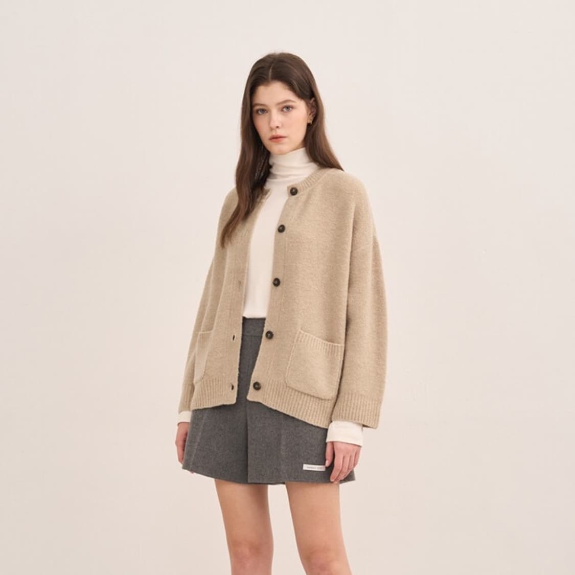 SJSJ 25SS 부클 울 니트 가디건 상품이미지1