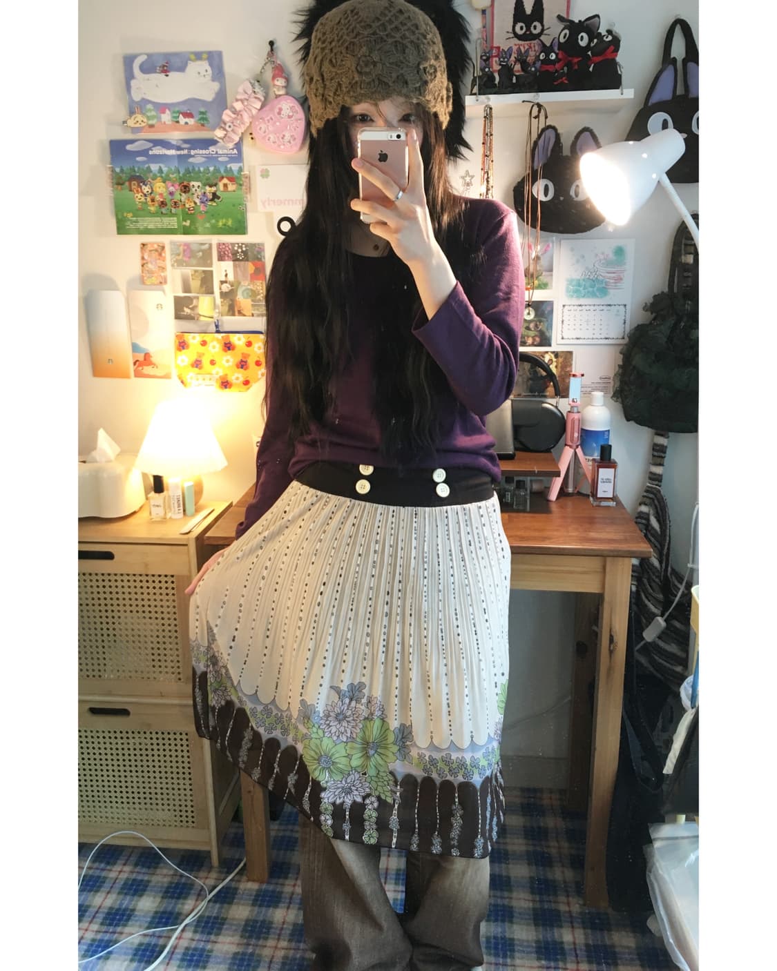 VINTAGE SOFT ROUND LONG SLEEVE PURPLE 상품이미지3