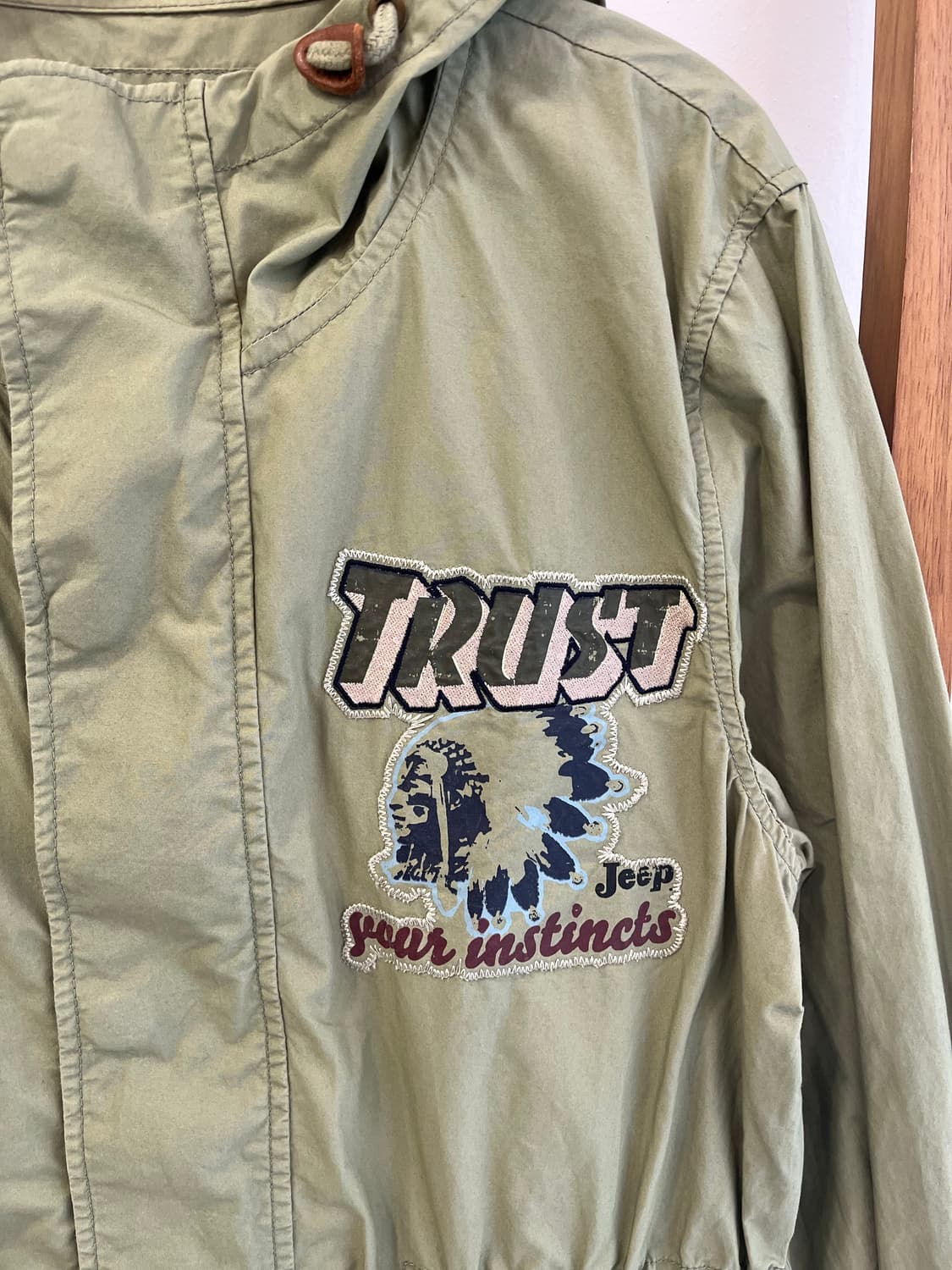 지프 아웃도어 와펜 후드 야상 자켓 상품이미지4