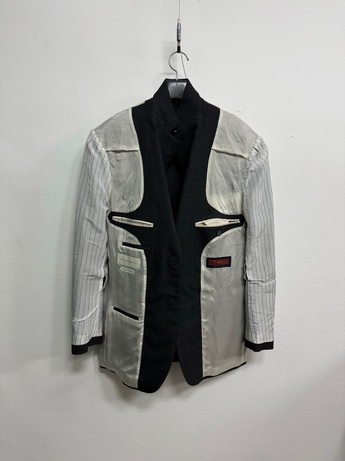 수트서플라이 E.THOMAS 120수 다크그레이 셋업 수트 48 상품이미지4