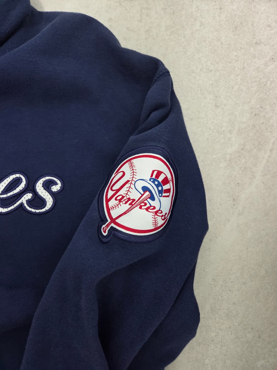 마제스틱 오리지널 MLB 뉴욕 양키스 자수 패치 후드티 상품이미지4