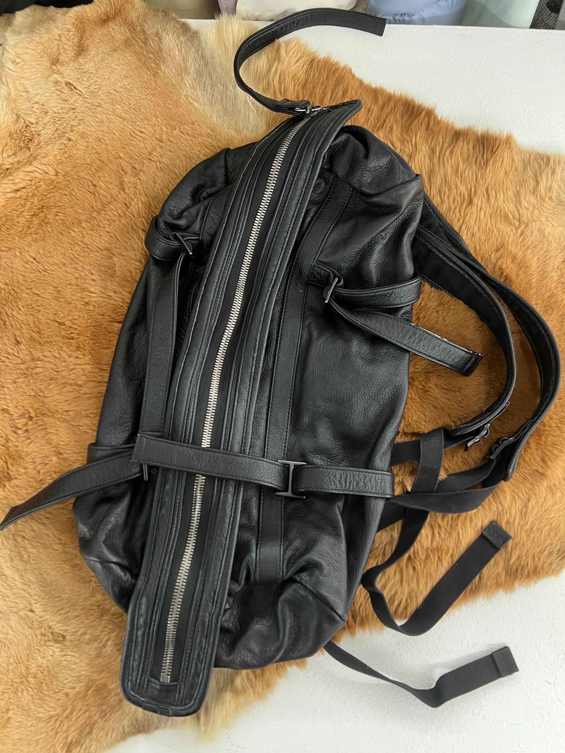 빈티지 레더백팩 상품이미지1