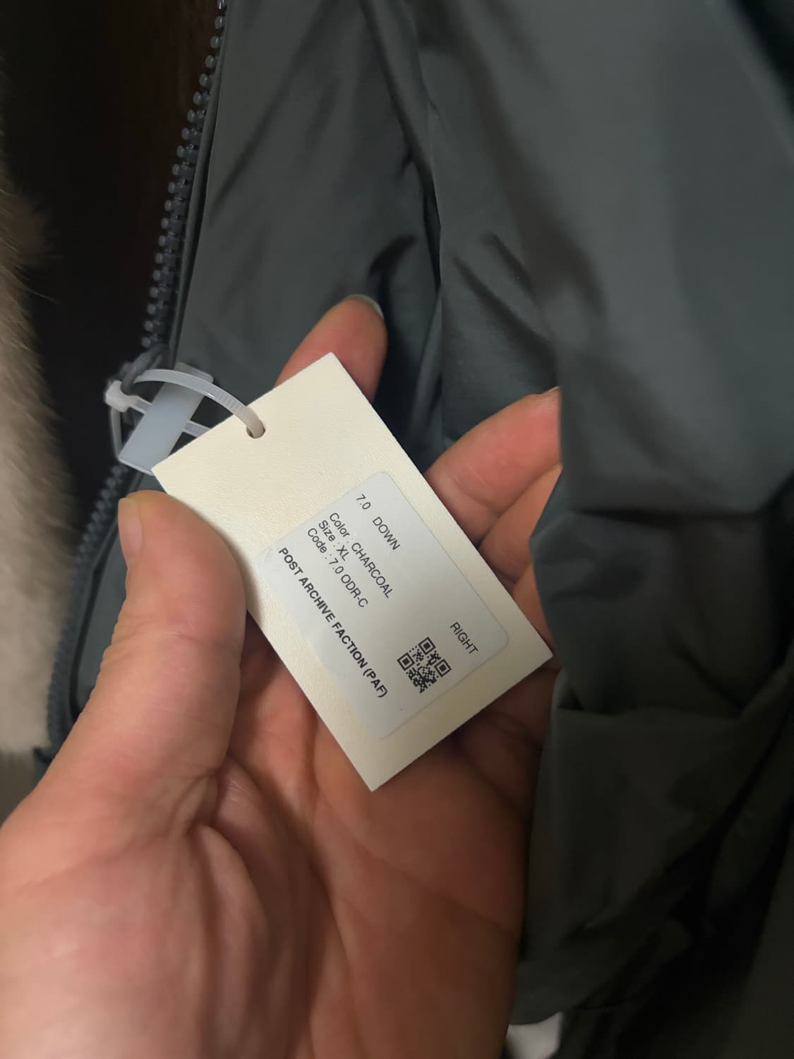 [xl]파프7.0 다운패딩차콜 상품이미지4