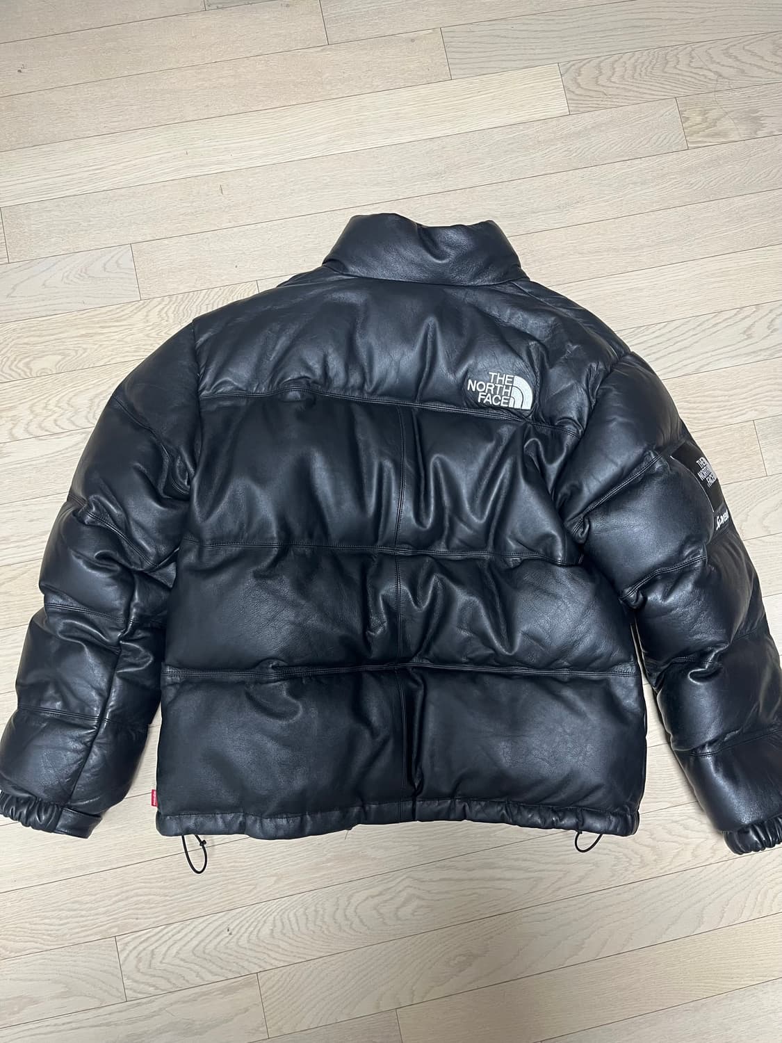 슈프림x노스페이스 슈노 레더 눕시 17fw 상품이미지2