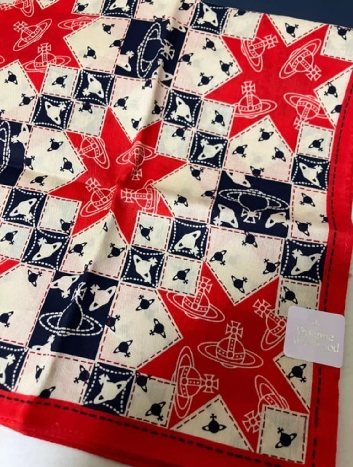 비비안웨스트우드 면 손수건 7 (새상품 with Case) 상품이미지3