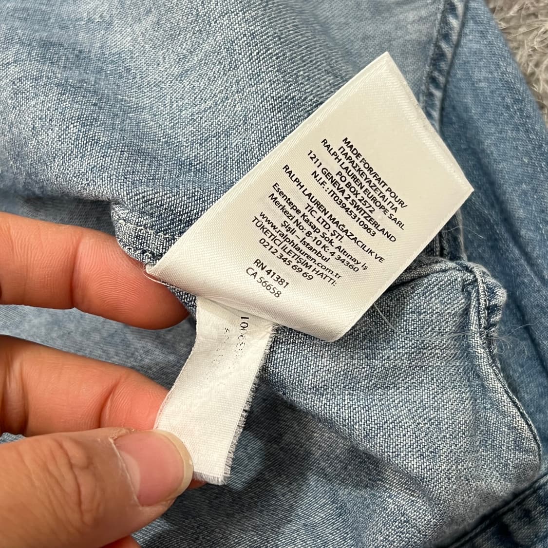 [100-105] 폴로 랄프로렌 데님셔츠 상품이미지4