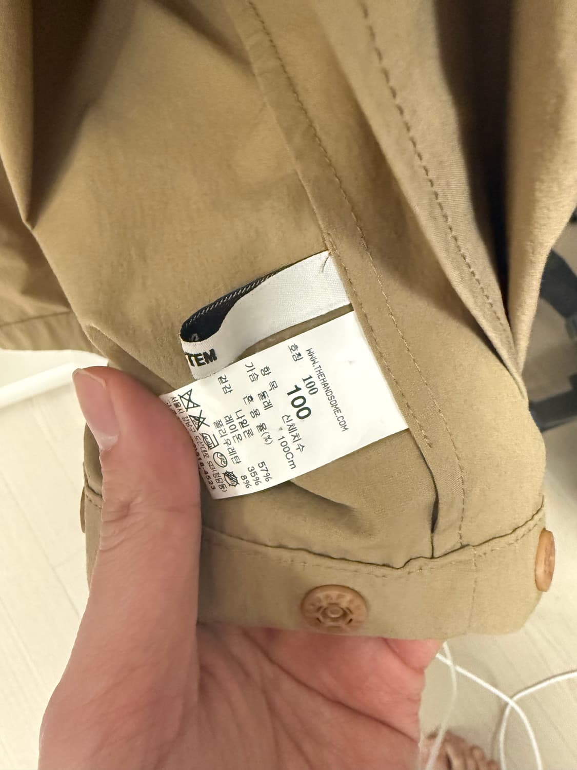 시스템옴므 브라운크롭셔츠 판매합니다 상품이미지4