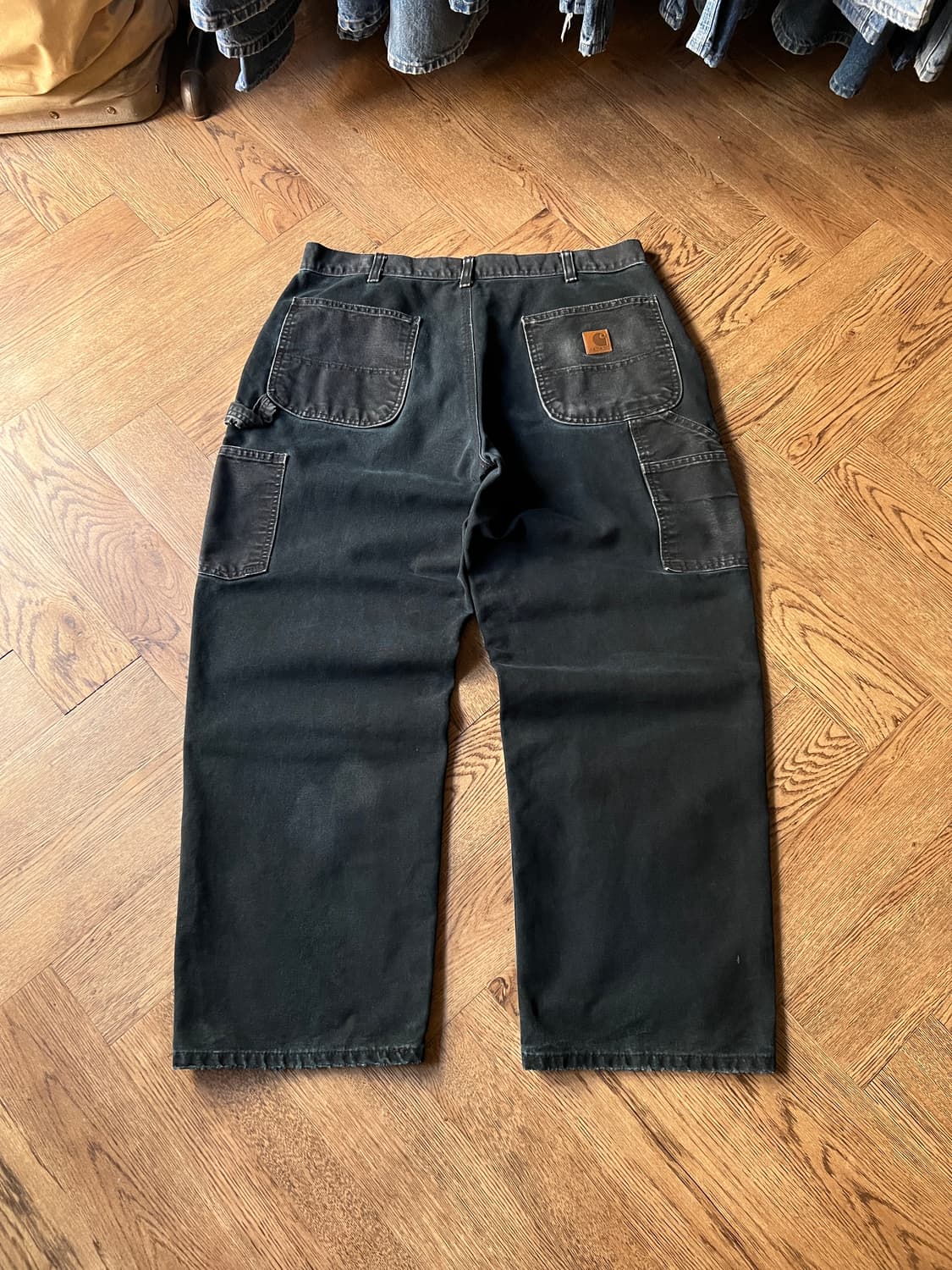 [36]칼하트 USA 블랙 싱글니 캔버스 워크팬츠 상품이미지2