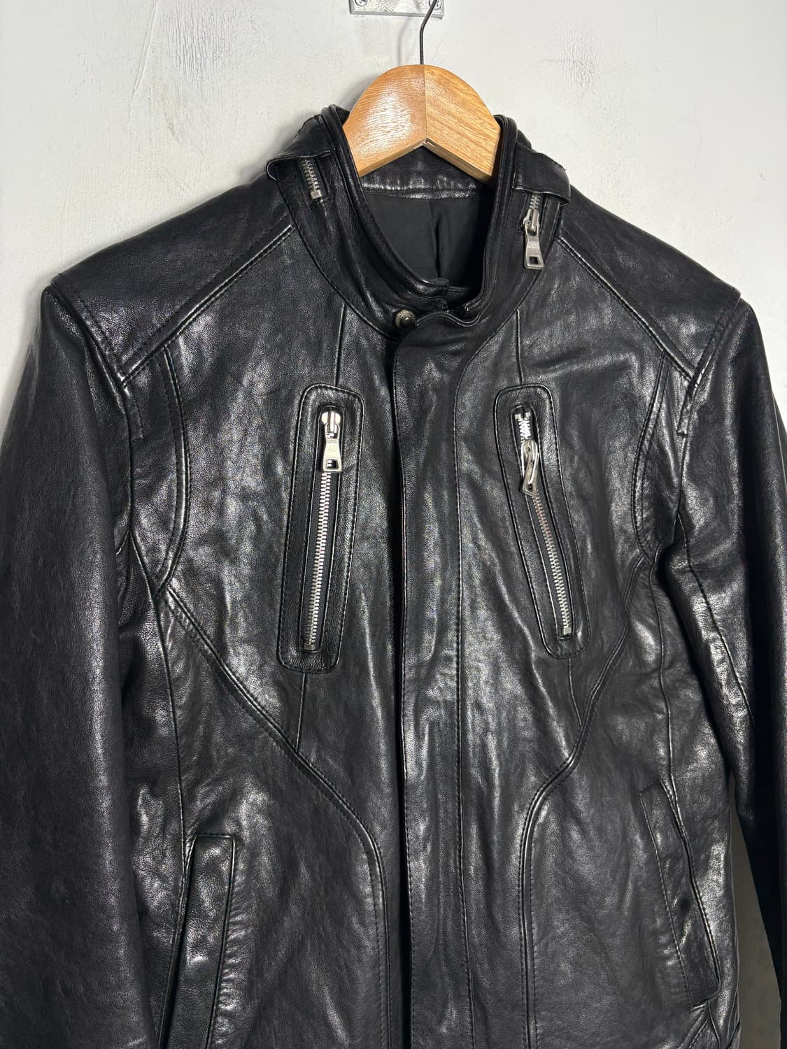 가죽 라이더 자켓 상품이미지3