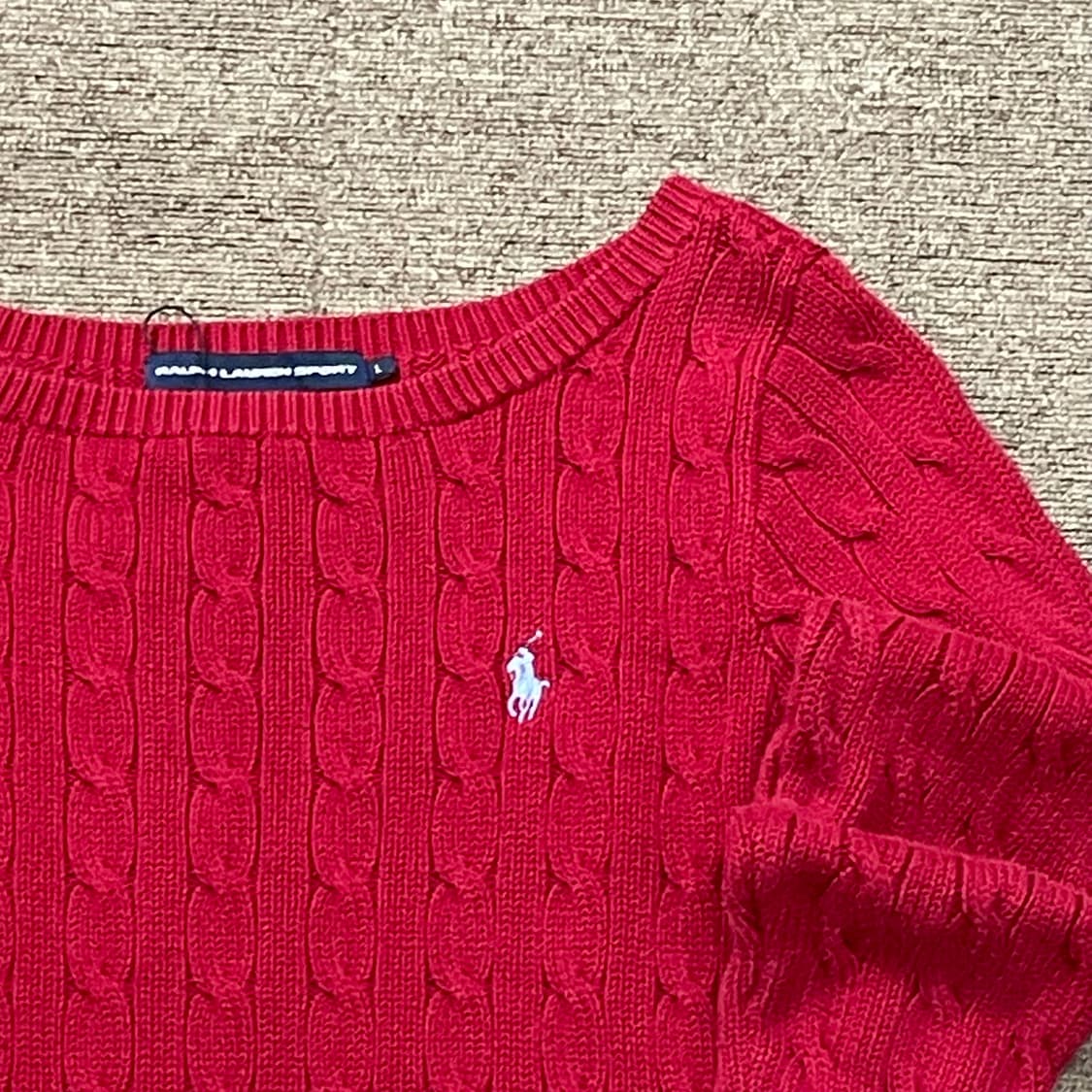 (L) POLO 폴로 랄프로렌 스포츠 케이블 니트 상품이미지4