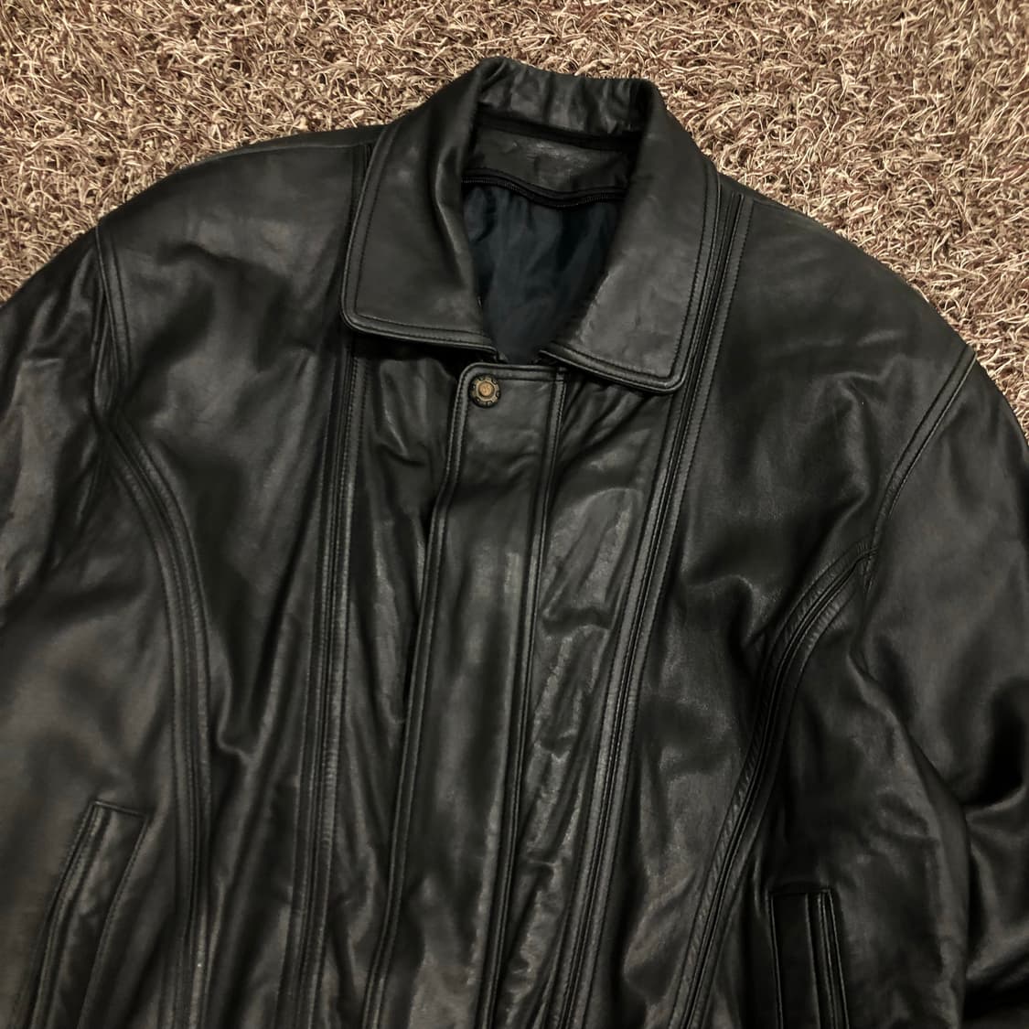 빈티지 양가죽 봄버 레더 가죽 자켓 상품이미지2