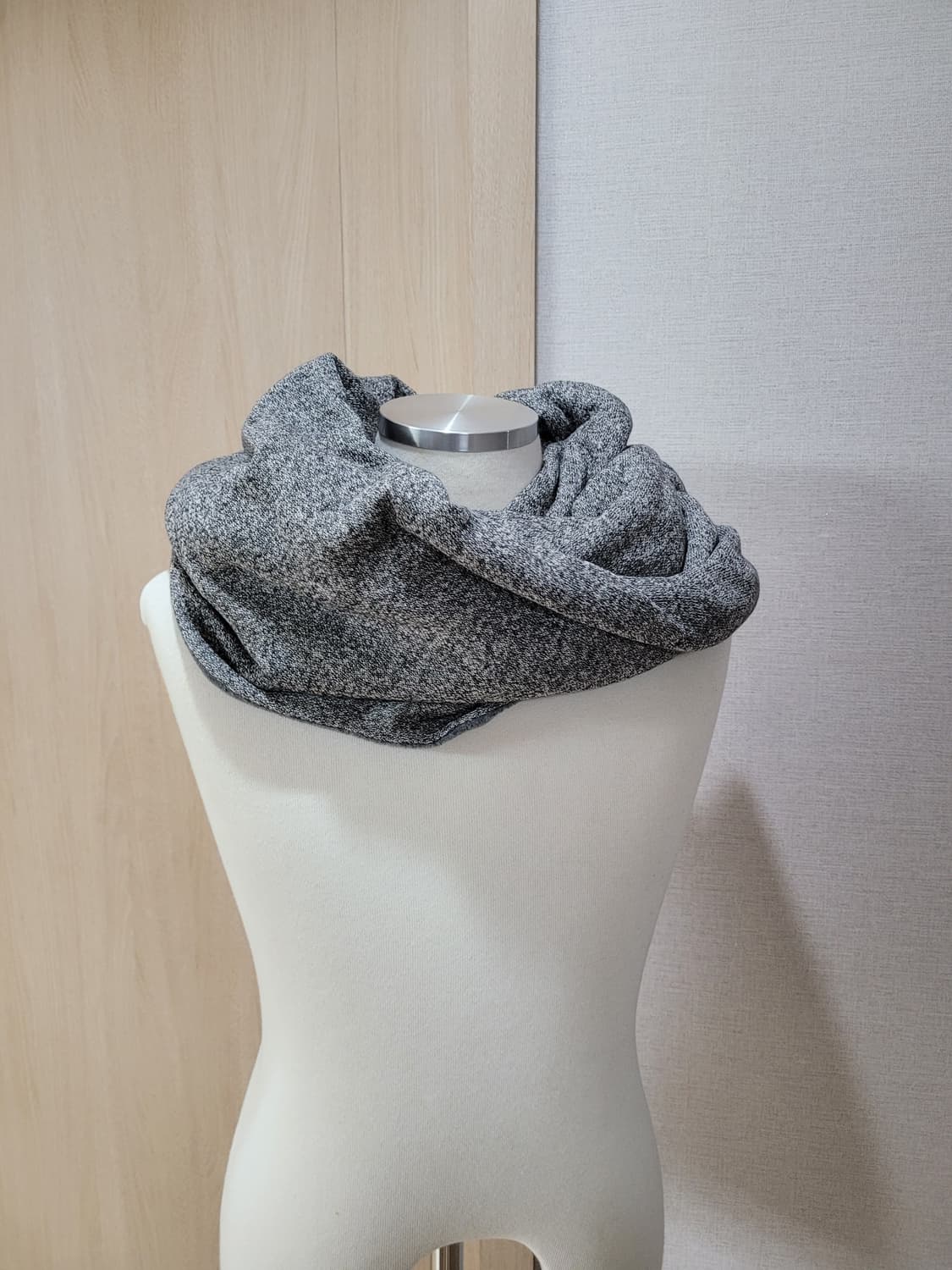 르샵 LeShop 양면 머플러&넥워머 그레이 상품이미지3