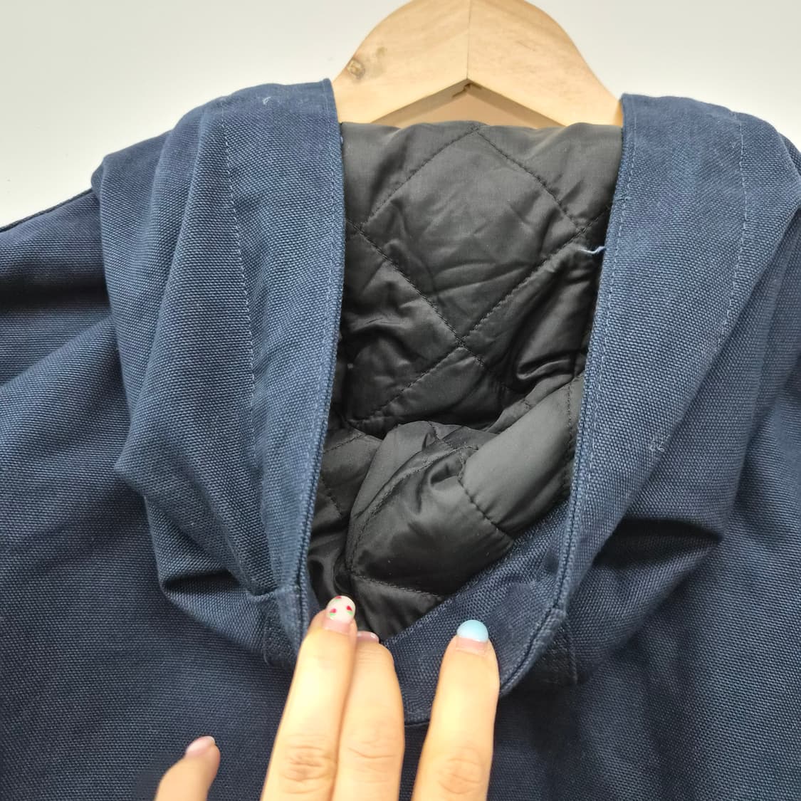 칼하트 네이비 액티브 후드 자켓 남녀공용 M 상품이미지9