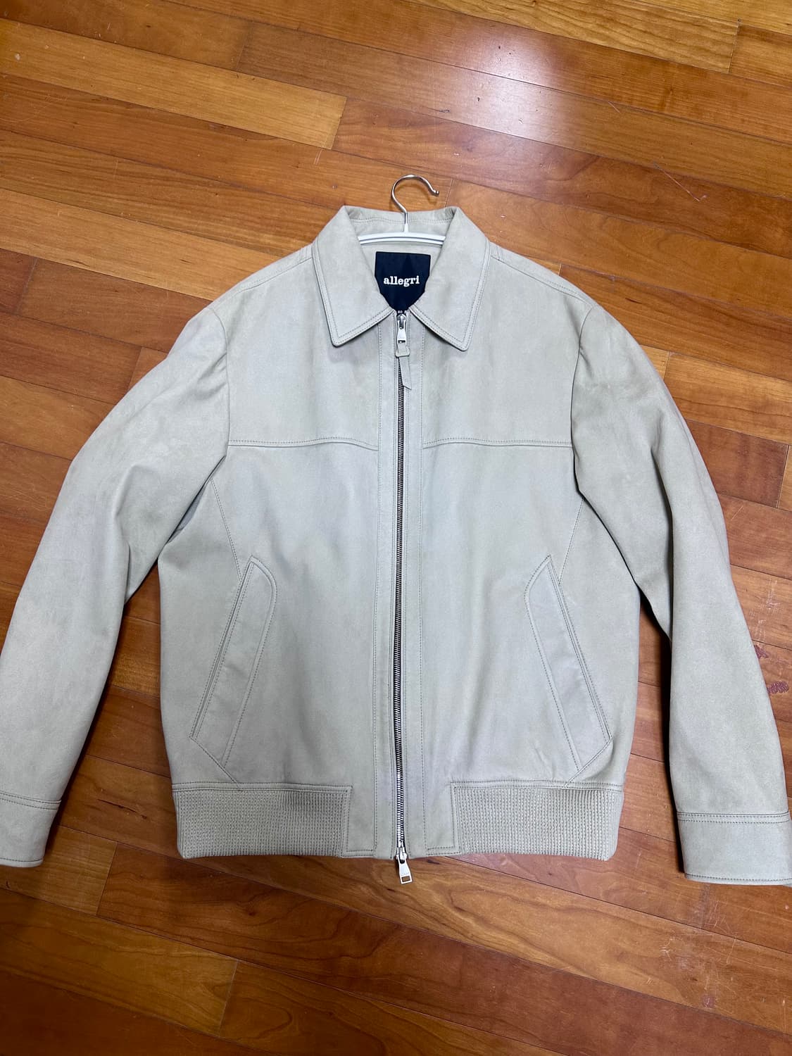 알레그리 베이지 에코스웨이드 자켓-50 상품이미지1