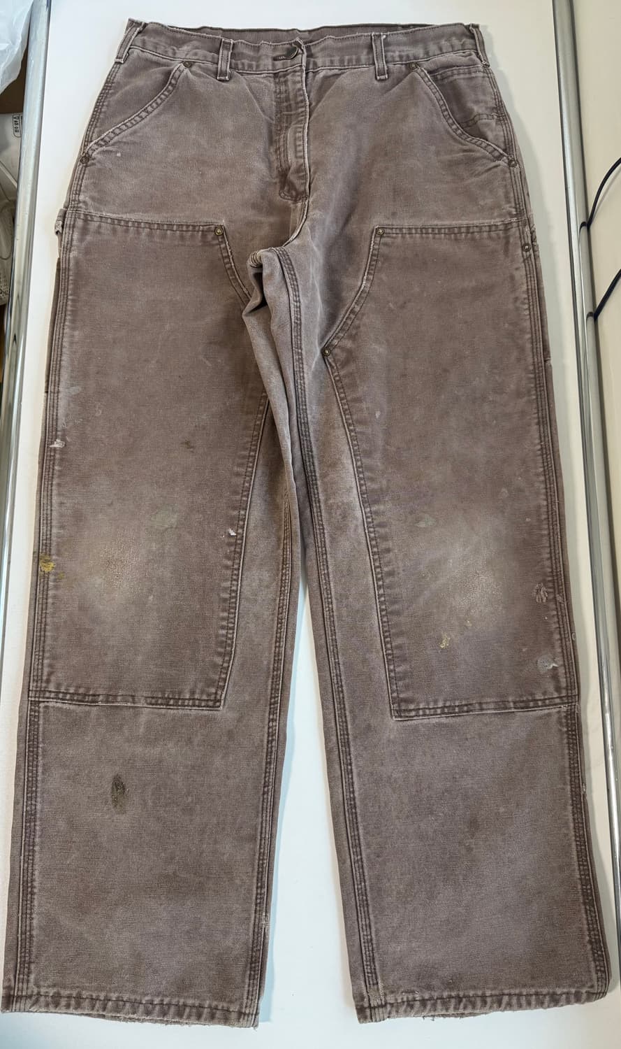 빈티지 칼하트 더블니 팬츠 브라운 상품이미지1