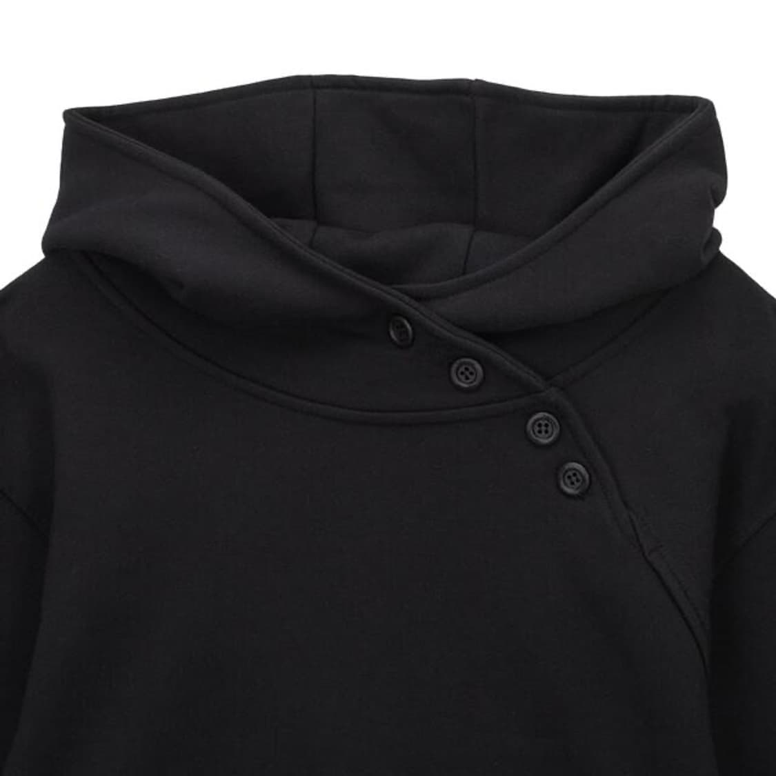 Hugging Button-up hoodie (black) 상품이미지2