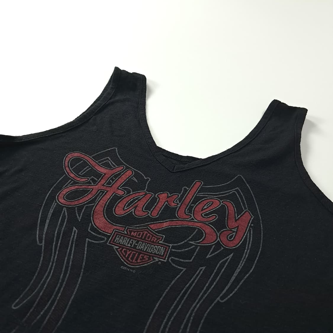 CK171 L 할리데이비슨 미국판 레드락 슬리브리스 티셔츠 상품이미지3