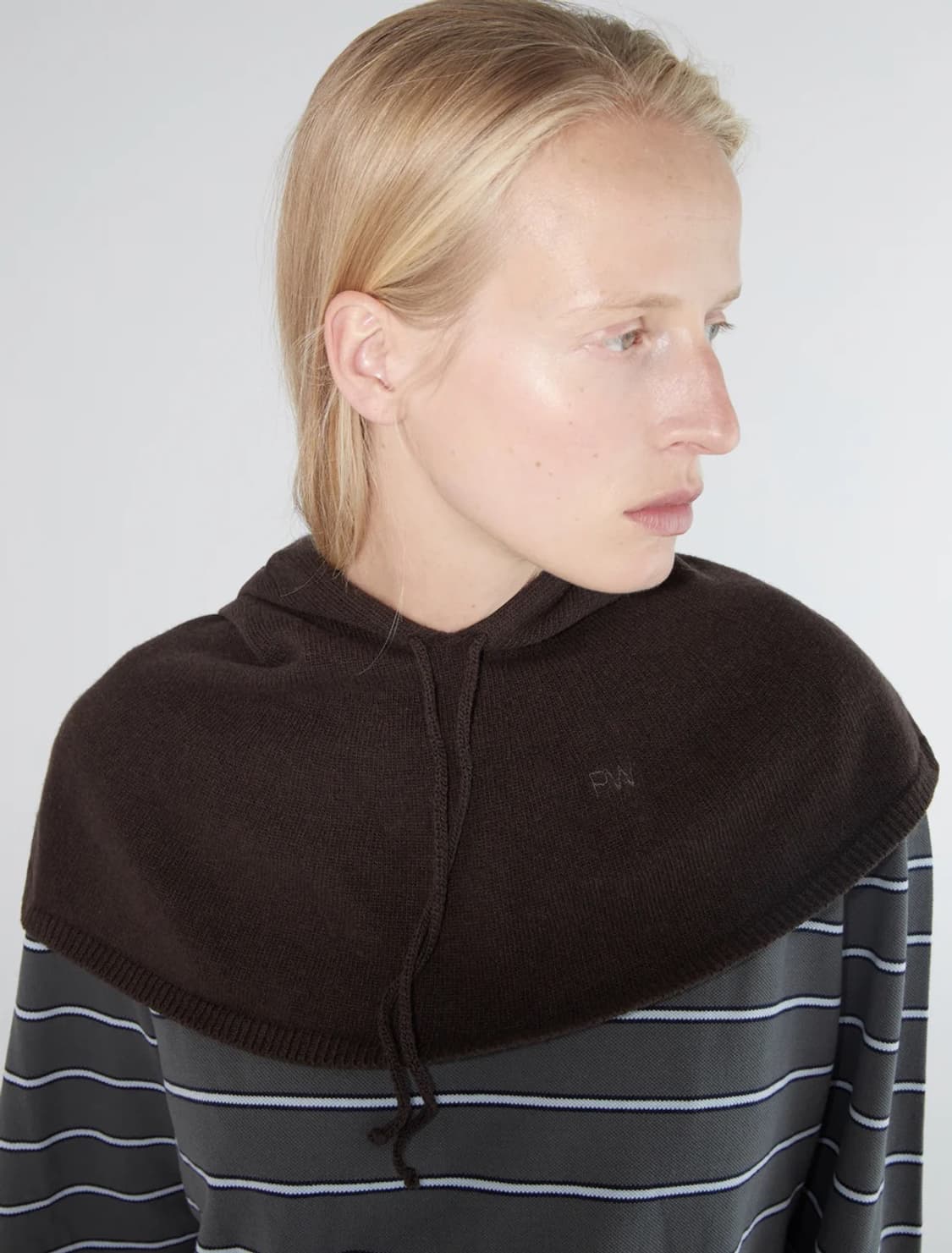 팔로마울 Lucia 후드 케이프/브라운 상품이미지1